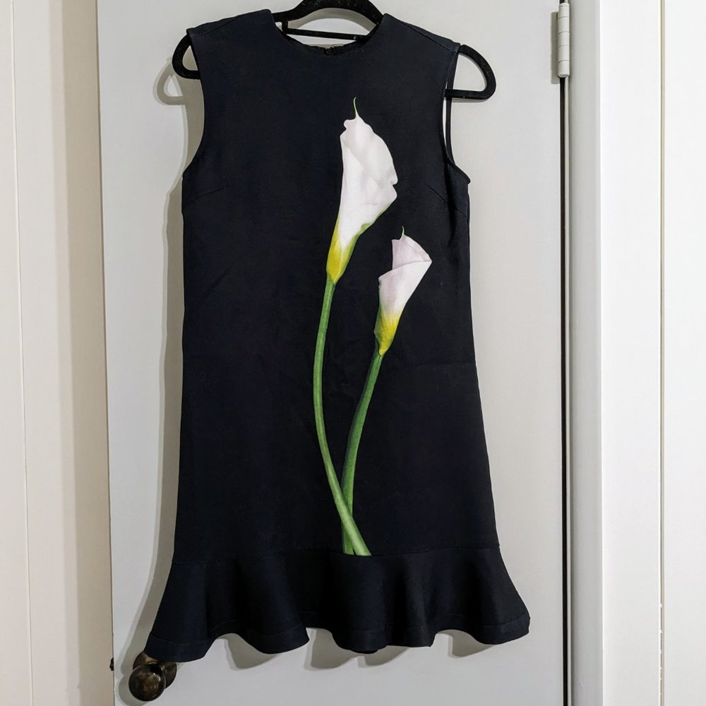 Victoria Beckham for Target Black Flower Dress